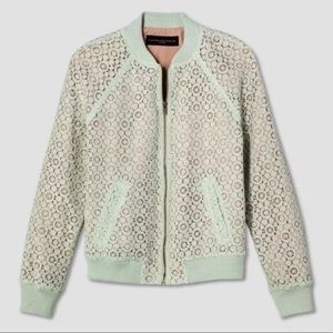 Victoria Beckham for Target Mint Lace Bomber